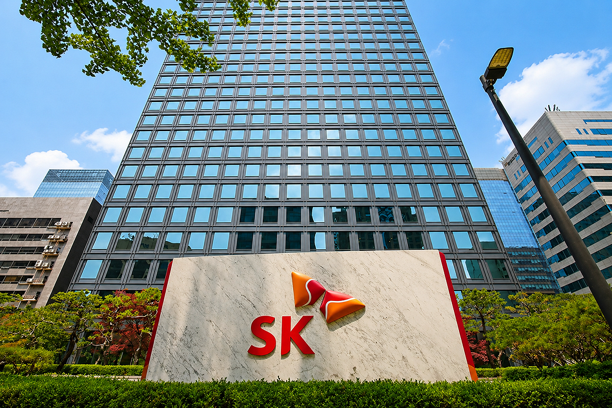 SK集團3日宣布，計畫投資約新台幣2.91兆元，在韓國打造打造亞洲最大的AI基礎設施樞紐。 圖：翻攝自 SK 集團官網（資料照）