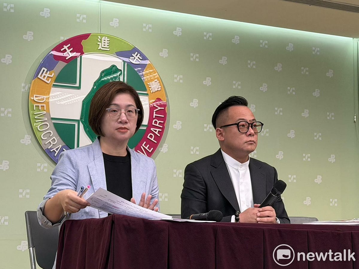童子瑋要求謝國樑道歉，陳培瑜則批謝是鱷魚的眼淚。 圖：高逸帆／攝