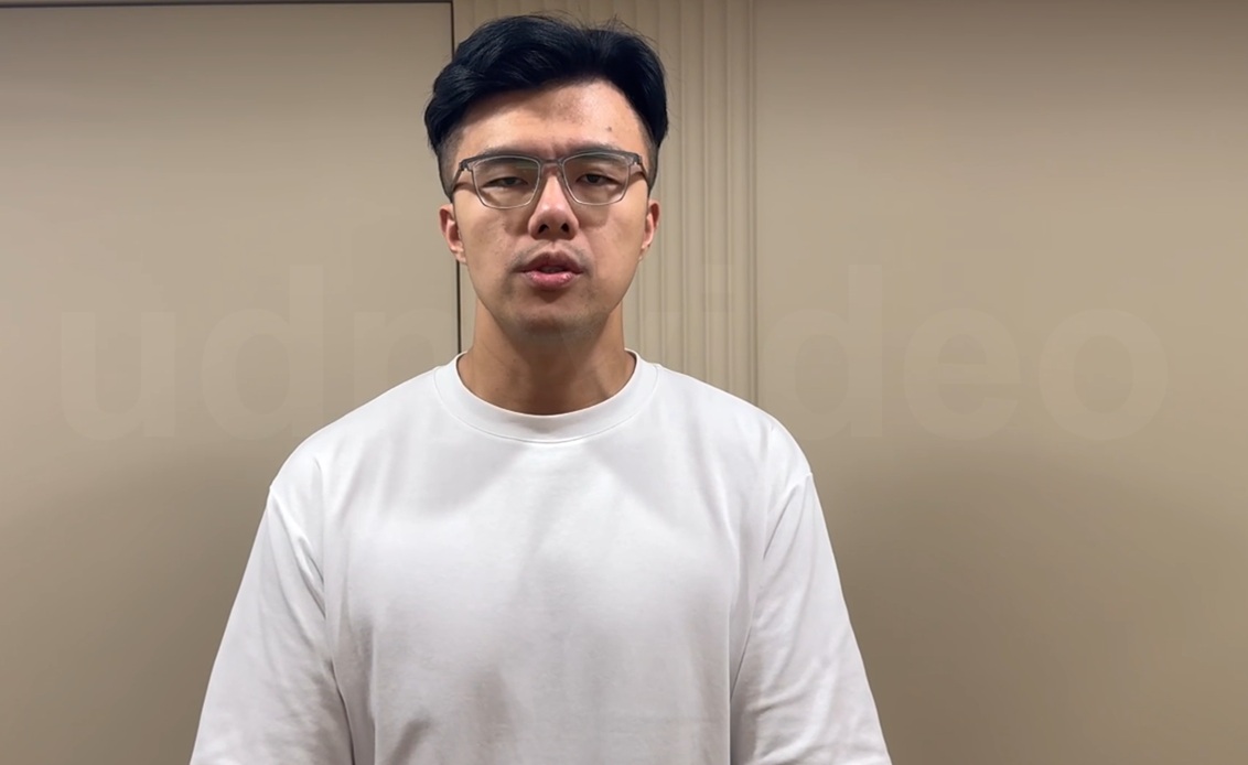 國民黨立委萬美玲兒子佀廣洋發表道歉聲明，也坦承高中時期曾因網路簽賭遭法辦。 圖：擷取自佀廣洋提供之影片