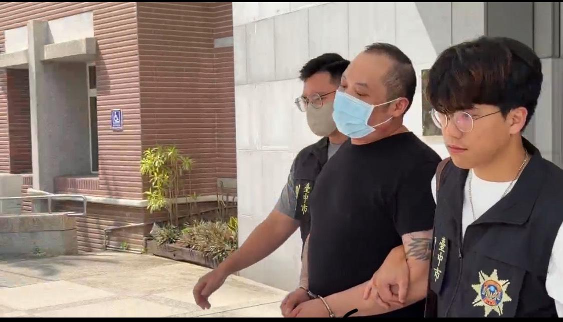 中國籍男子廖港發遭羈押禁見。 圖：台中市警局提供