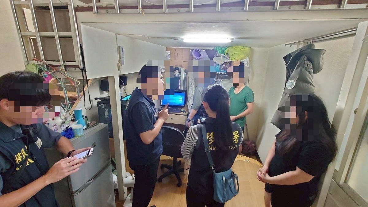 專案小組掌握相關事證後，會同新北市政府警察局三峽分局及台北市政府警察局中山分局、大同分局等單位同步執行搜索行動。 圖：移民署提供