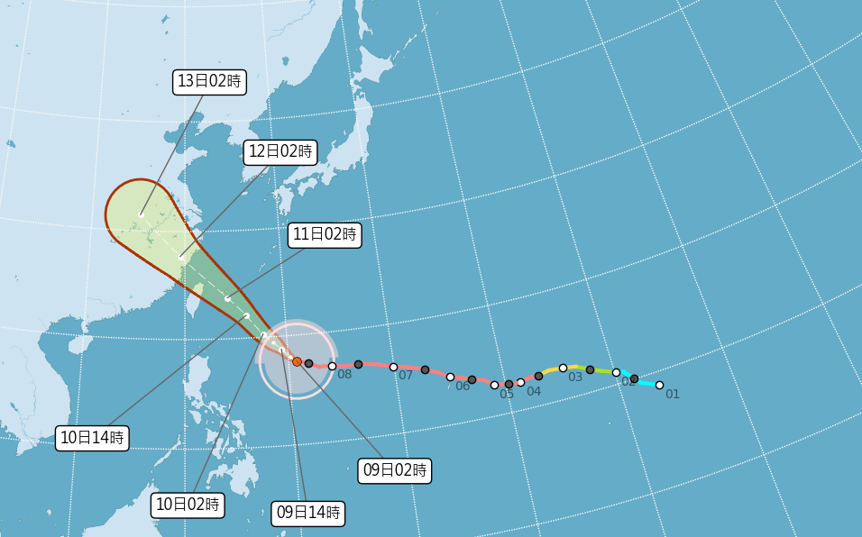 巴威颱風「又大又強」明晚觸陸！專家警告：恐直接登陸東北角