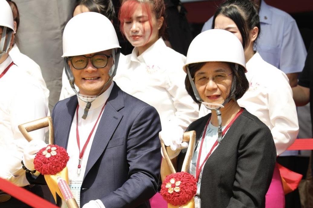 童子瑋出席台大醫院金山分院長照暨醫療綜合大樓新建統包工程動土典禮。 圖：童子瑋辦公室/提供