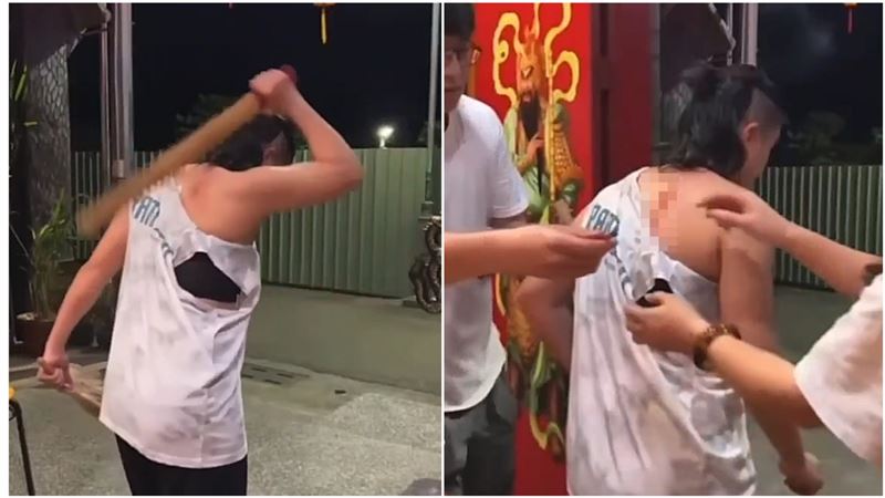 尬電師父以血水供信徒飲用，民眾檢舉玄濟宮嚴重違反醫師法與藥師法。 圖：翻攝畫面