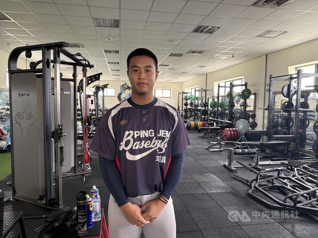 投手蔡辰瀧（圖）是亞洲青棒錦標賽台灣培訓隊副隊長，也有多支美日職球隊關注，他知道亞青表現對能否確定旅外影響大，盼展現好表現。中央社記者謝靜雯攝　115年7月13日
