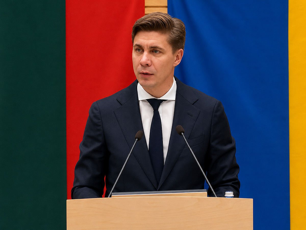 立陶宛總理辛克維丘斯致力恢復與中國關係。 圖：翻攝自Lietuvos Respublikos Seimas FB