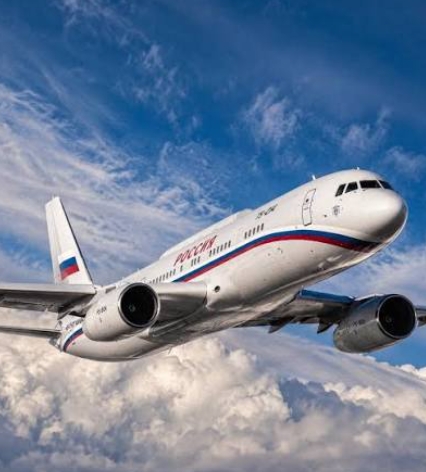 俄羅斯末日飛機Tu-214PU空中指揮機。 圖 : 翻攝自IG
