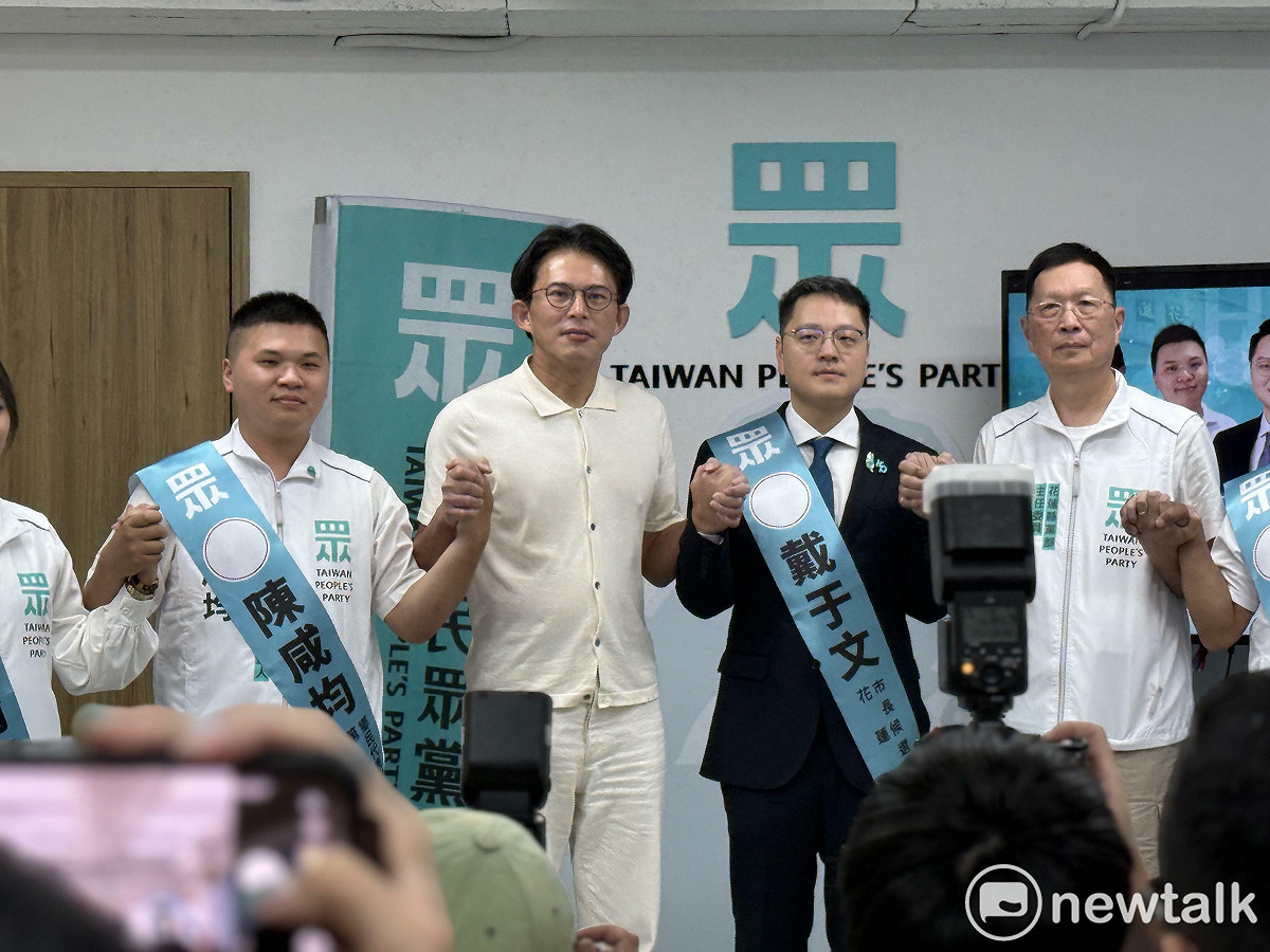 民眾黨今徵召戴于文參選花蓮市長選舉。 圖：周煊惠 / 攝
