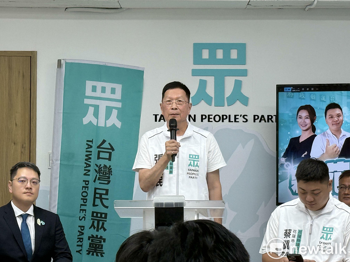 民眾黨花蓮縣黨部主委張天民。 圖：周煊惠 / 攝
