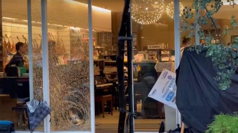 新竹音樂教室兇殺案，店長遭林姓教授砍30多刀。 圖：翻攝畫面