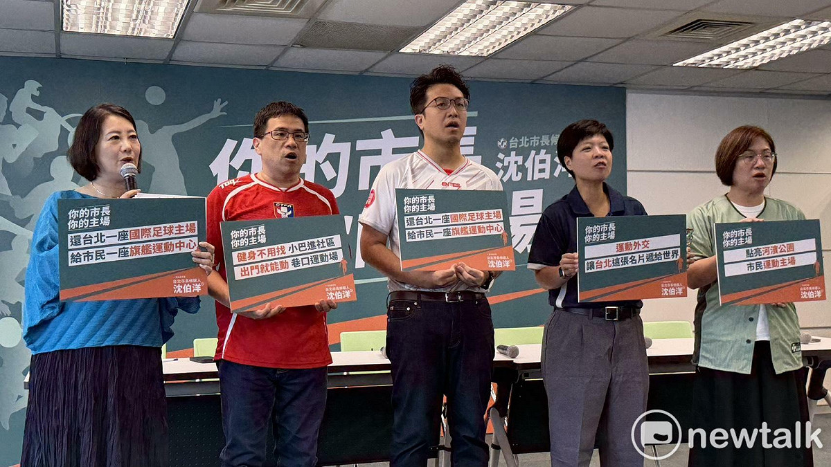 沈伯洋發表運動政策。 圖：高逸帆／攝