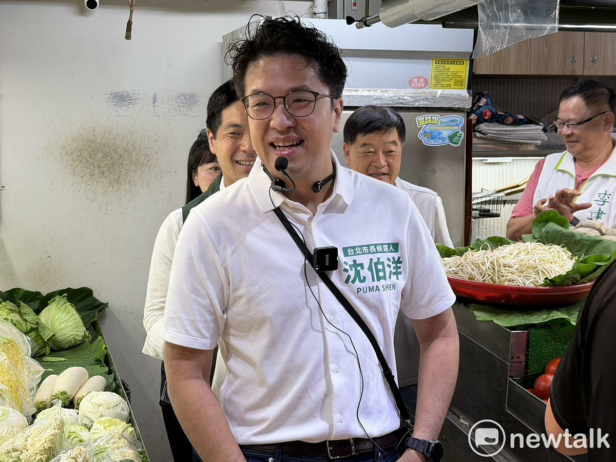 民進黨台北市長參選人沈伯洋。 圖：高逸帆／攝（資料照）