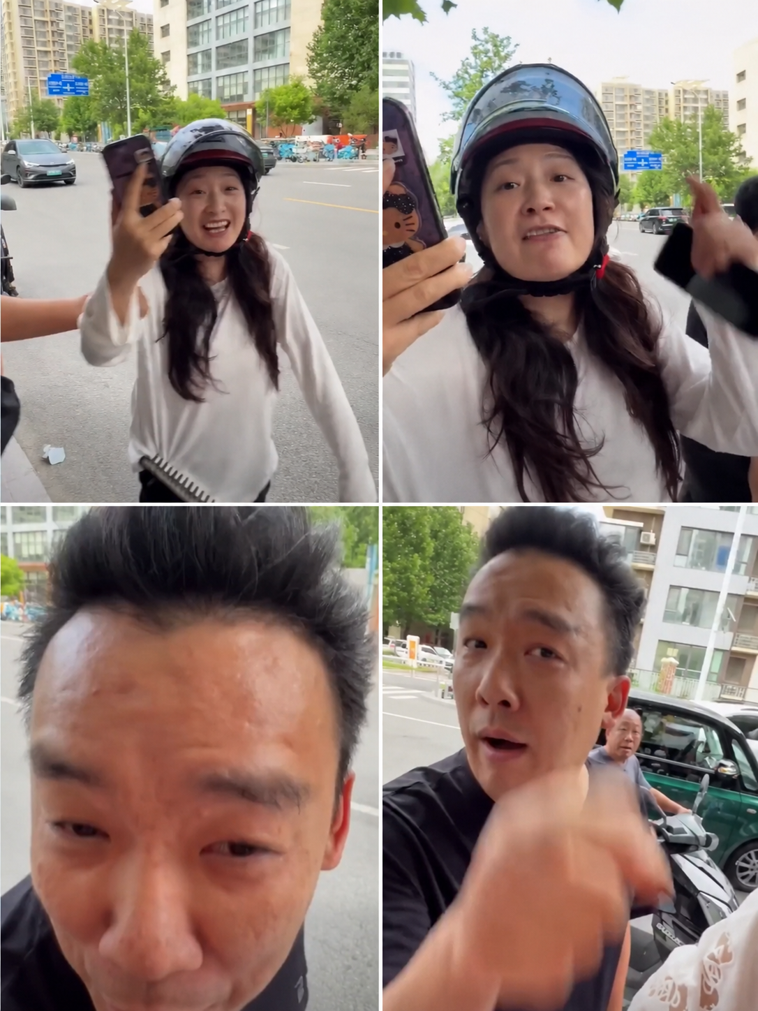 台女王柔穎在北京因交通糾紛遭逼問國家認同，昔日挺共言行也被起底。王丹示警，現階段不宜前往中國。 圖：翻攝自網路臉書專頁