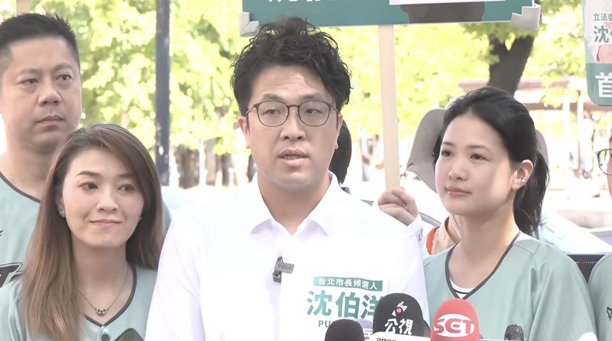沈伯洋說，希望蔣萬安帶答案回來。 圖：翻攝自共訊
