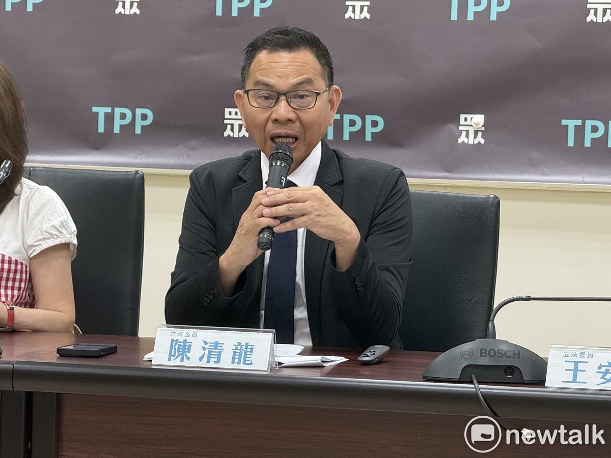 民眾黨團總召陳清龍。 圖：周煊惠 / 攝