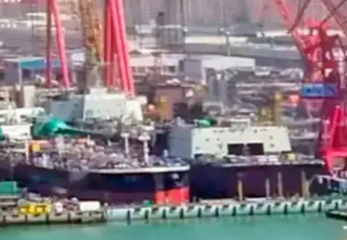 長程補給線全長270公尺超越美軍！中國建造全球最大補給艦：支持航母遠洋作戰！ 圖：翻攝自騰訊網