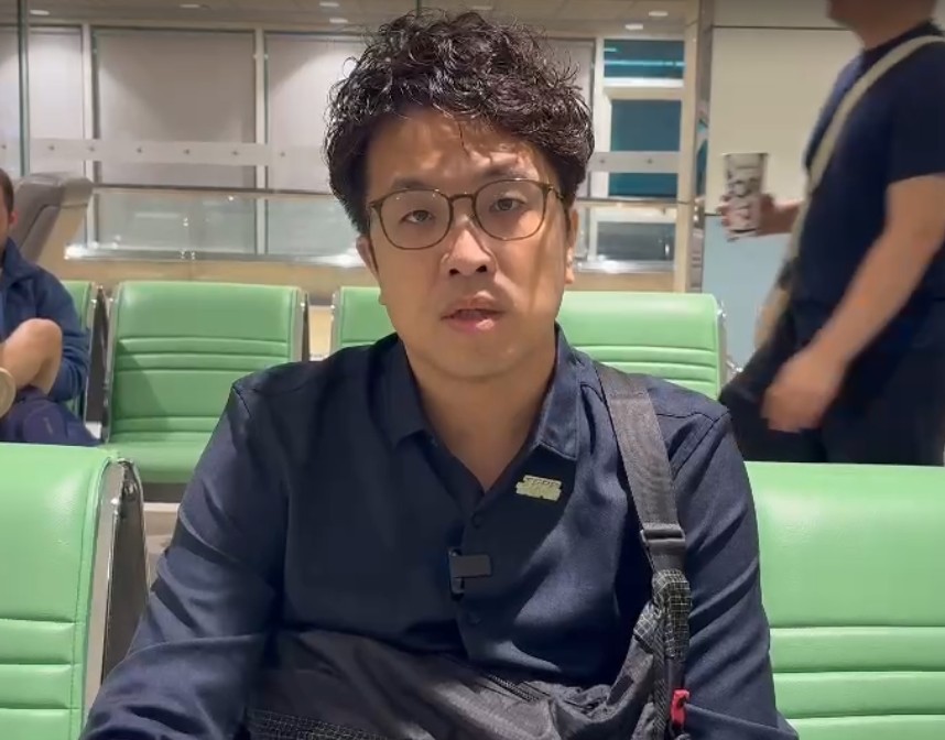 沈伯洋20日啟程訪美。 圖：沈伯洋競選辦公室提供