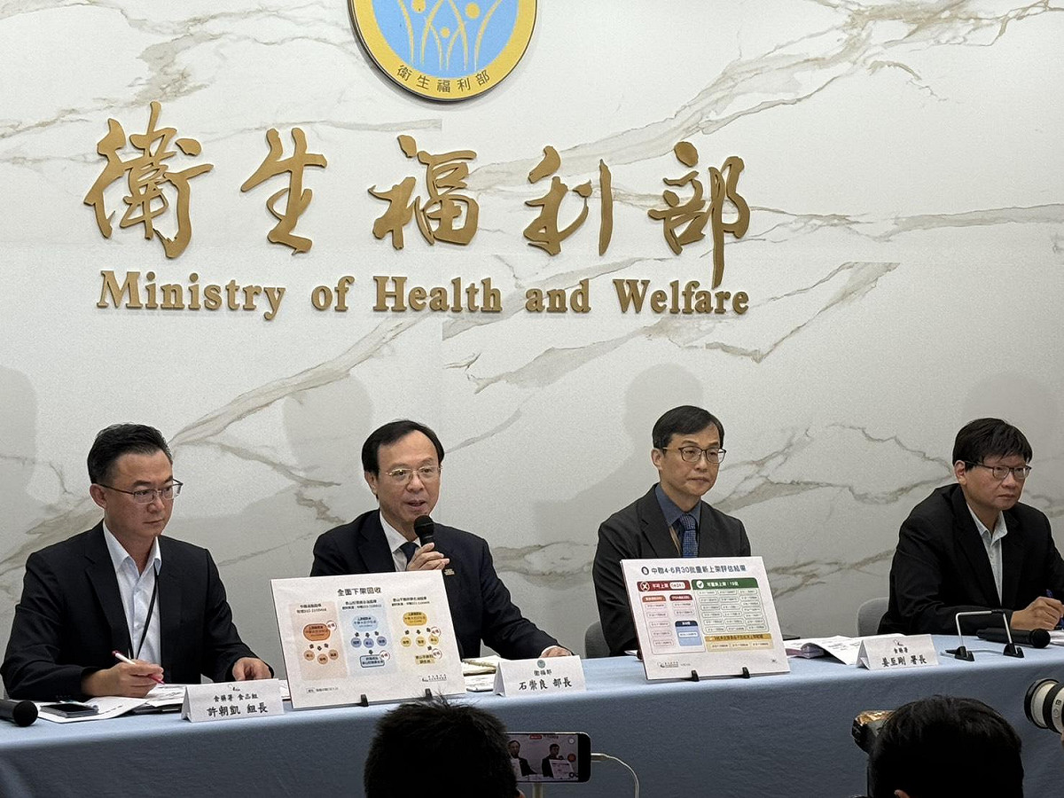 食藥署今(21)日公布，中聯油脂19批油品合格可上架，7批不合格及1批無檢體維持下架銷毀。 圖：食藥署／提供