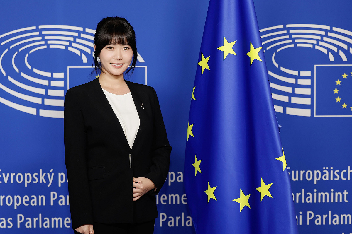 張硯卿今年成為首位獲選參與「歐盟訪問計畫」的高雄代表。 圖：高雄市行國處/提供