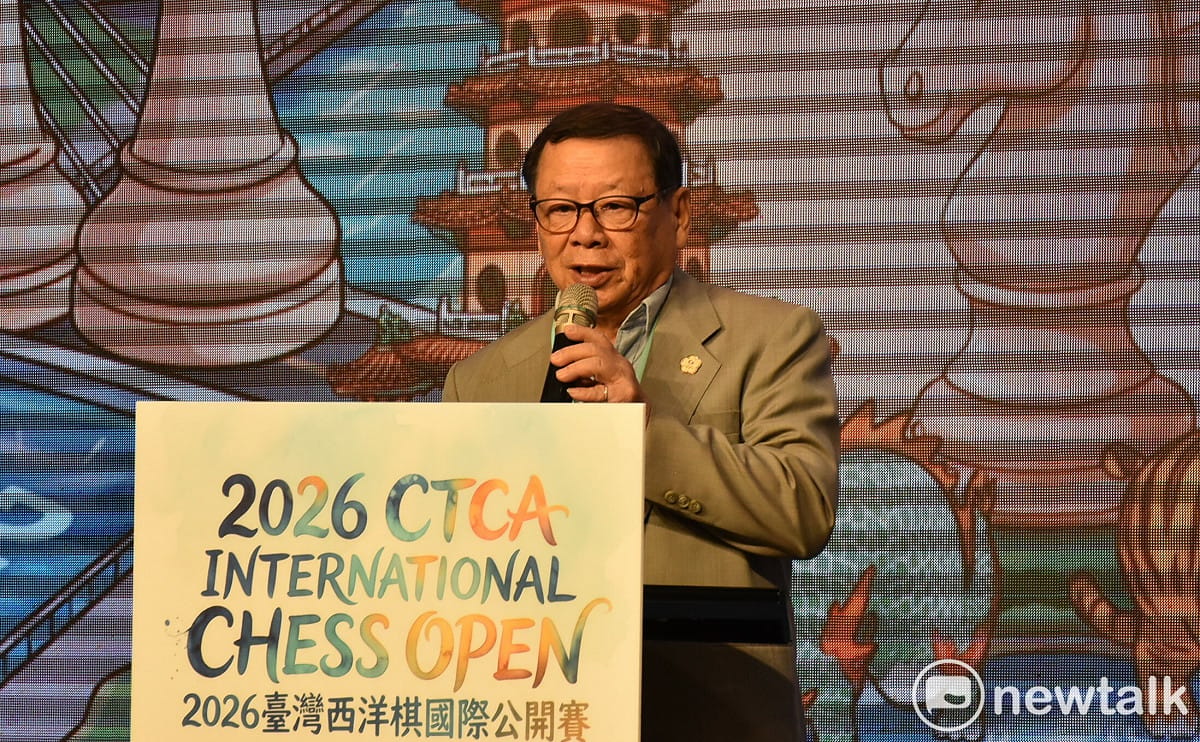 中華民國西洋棋協會理事長陳肇基歡迎來自全球的優秀棋手共襄盛舉。 圖：孫家銘攝