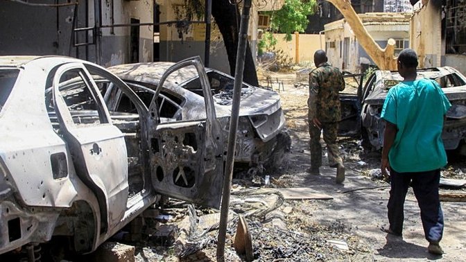 自2023年4月蘇丹軍方與準軍事組織「快速支援部隊」（RSF）爆發全面衝突以來，這場內戰估計已造成超過20萬人死亡。 圖:翻攝自X @MarioNawfal