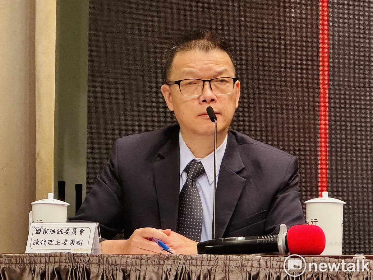 國家通訊傳播委員會（NCC）代理主委陳崇樹今（23）天列席行政院會後記者會。 圖：謝莉慧/攝