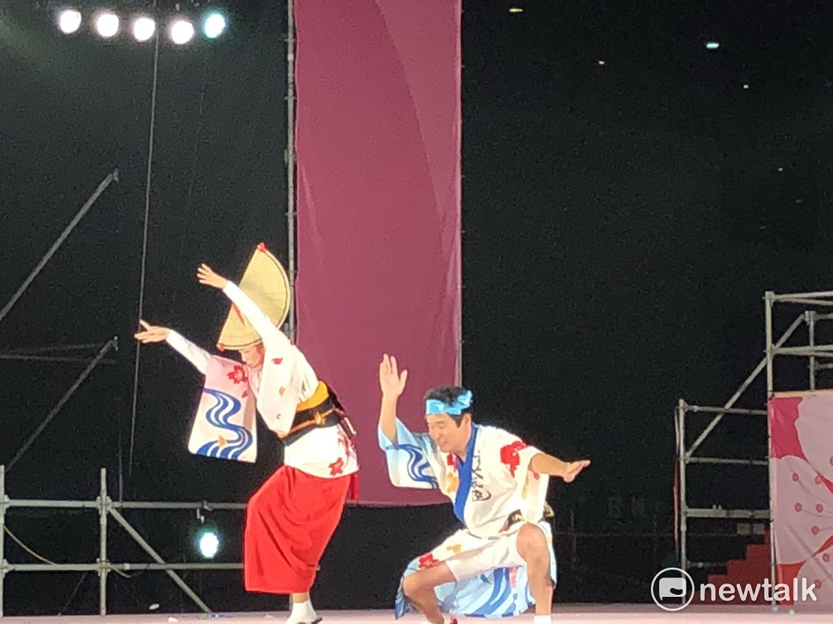 2017台中國際踩舞祭三重縣日本舞團的表演。 圖:陳奕/攝