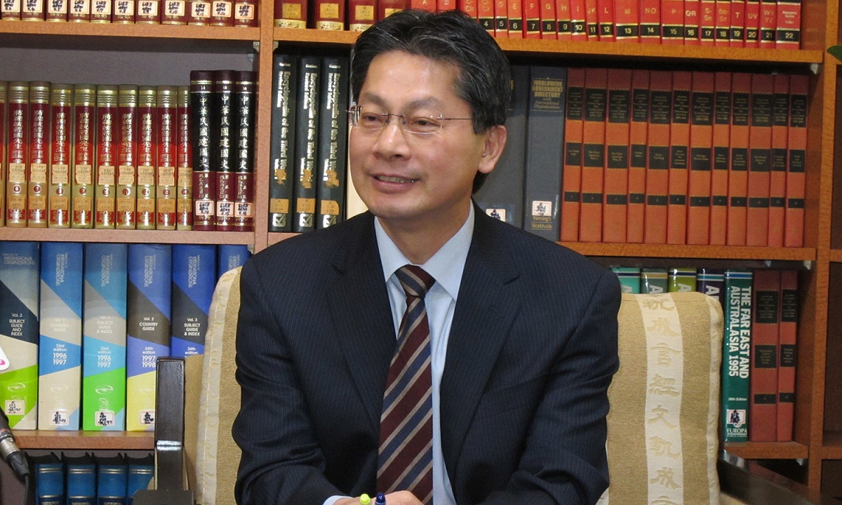 外交部發言人李憲章21日呼籲國人出國旅遊不要誤觸法網。 圖：林朝億/攝影