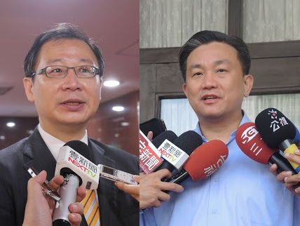 王定宇今日指控吳志揚與涉慶富案的「眾勤德久法律事務所公司」有所關連，吳反批這是不實指控，自己早於2009年就與事務所毫無關係。(資料照片) 圖 : 新頭殼製圖