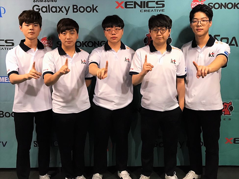 韓國戰隊KT全員續約。 圖：翻攝自 kt Rolster‏ 官方推特