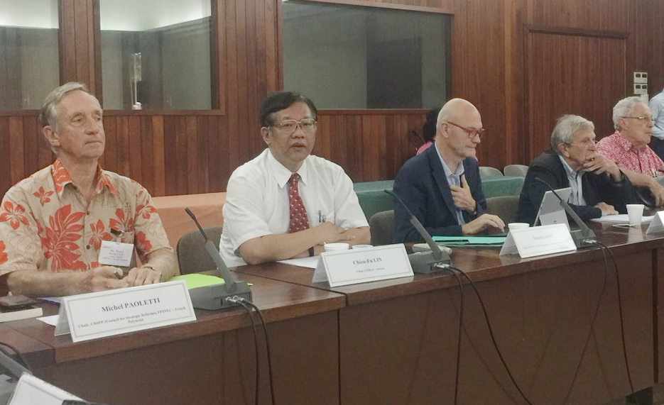 台經究院院長林建甫受邀擔任「島嶼經濟」（Island Economies）主持人。並由台經究院國際事務處處長何振生以" Development of sustainable tourism in Chinese Taipei "為題發表演說。 圖片：台經院／提供
