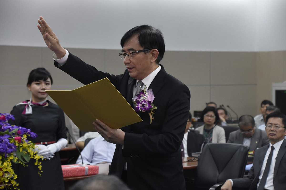 前政委、昨天正式上任的台灣港務公司董事長吳宏謀今（23）天被國民黨立委許毓仁點名是慶富獵雷艦案的「喬地」政委。 圖：台灣港務公司/提供
