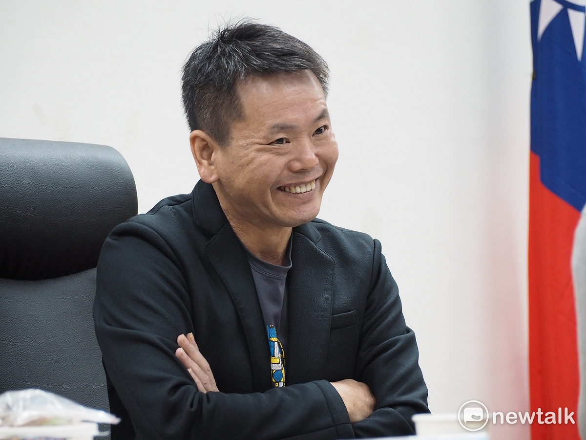 對於國民黨立委蔣萬安昨發表長達兩小時發言，讓國民黨團最終成功擋下勞基法出委員會，國民黨立法院黨團書記長林為洲十分肯定他的表現，希望給予國會新氣象。 圖：趙婉淳/攝