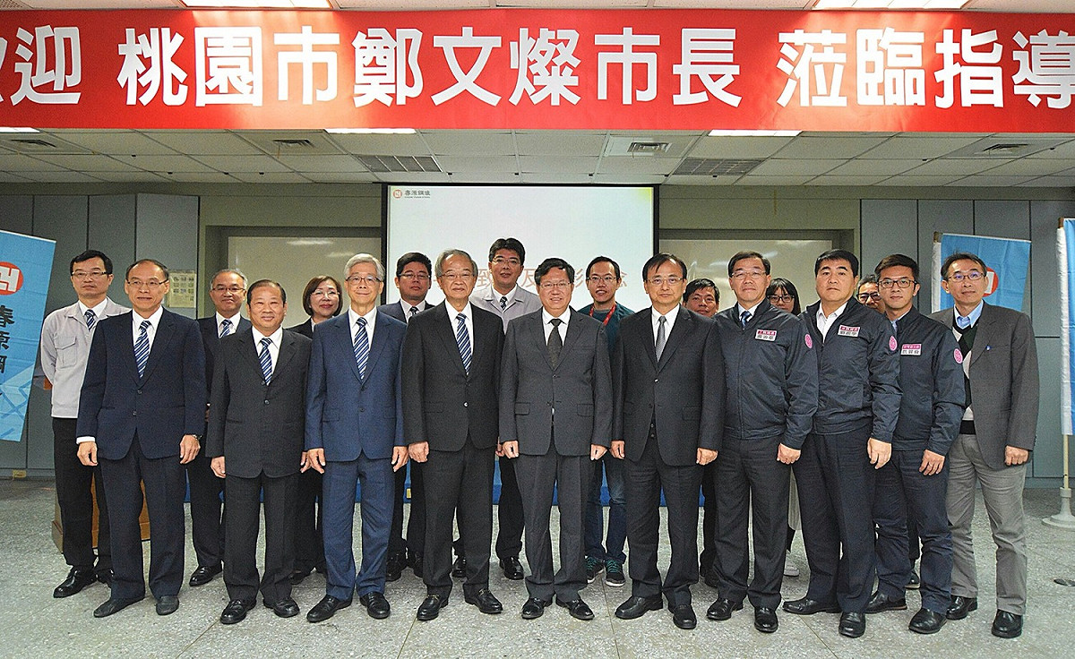 有關春源鋼鐵工廠區域排水議題，桃園市建議春源鋼鐵可設置小型滯洪池，或是與下游滯洪池協調，在颱風來之前預先放掉水量，颱風來時就有空間滯洪，責請水務局協助。 圖:桃園市政府/提供