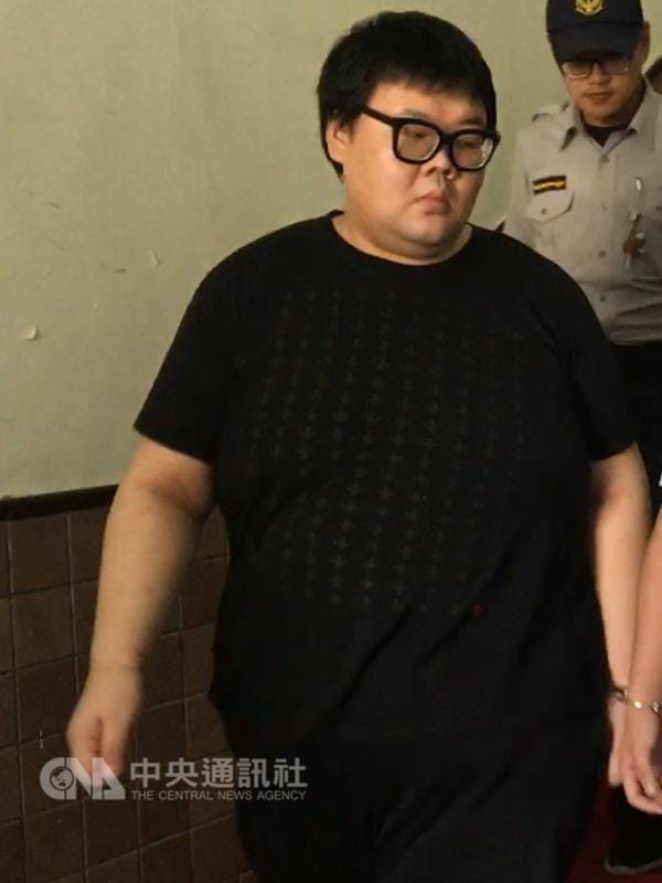 土豪哥朱家龍被控涉W飯店女模命案，一審遭判刑10年。 圖 : 中央社