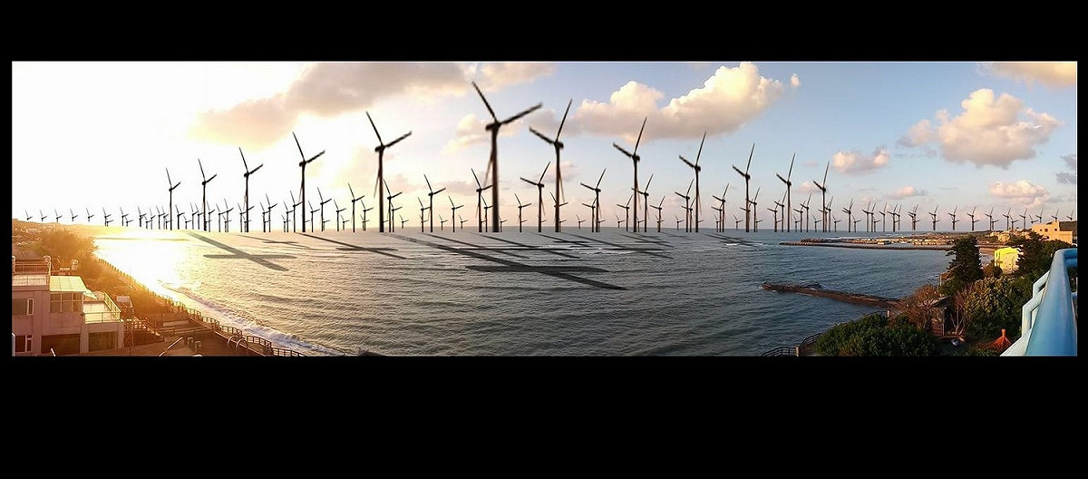 台灣的離岸風電建設，因為風機離岸太近，不斷遭到反對居民的抗議。未來的台灣，會不會是風機王國? 圖:北海岸自救會／提供