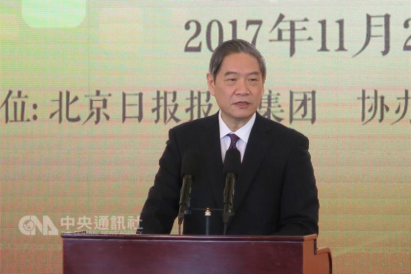 中國國台辦主任張志軍24日表示，「九二共識」是兩岸共同確認「兩岸同屬一個中國這一客觀事實和現狀」，獲兩岸雙方授權認可，是「破解當前兩岸政治關係僵局的不二法門」。 圖 : 中央社