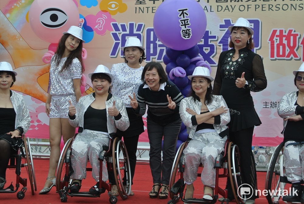 廖婉如出席國際身障日活動。 圖：唐復年/攝