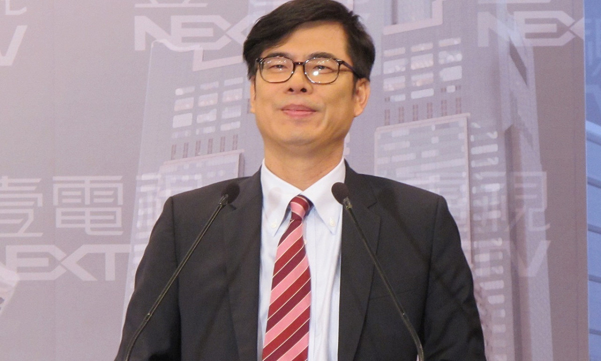 對於慶富政治獻金，立委陳其邁25日否認收過。 圖：林朝億/攝