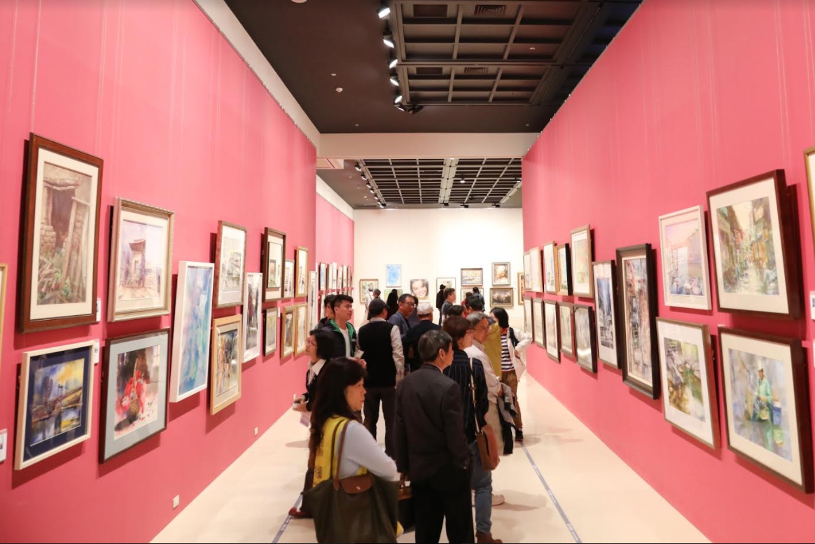 台日水彩畫會交流展在奇美博物館展出。 圖：台南市政府/提供