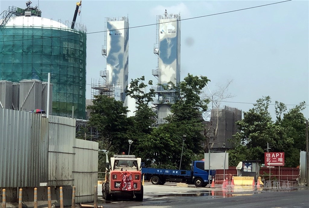 圖為台積電嘉義廠工地進出門口。（中央社檔案照片）
