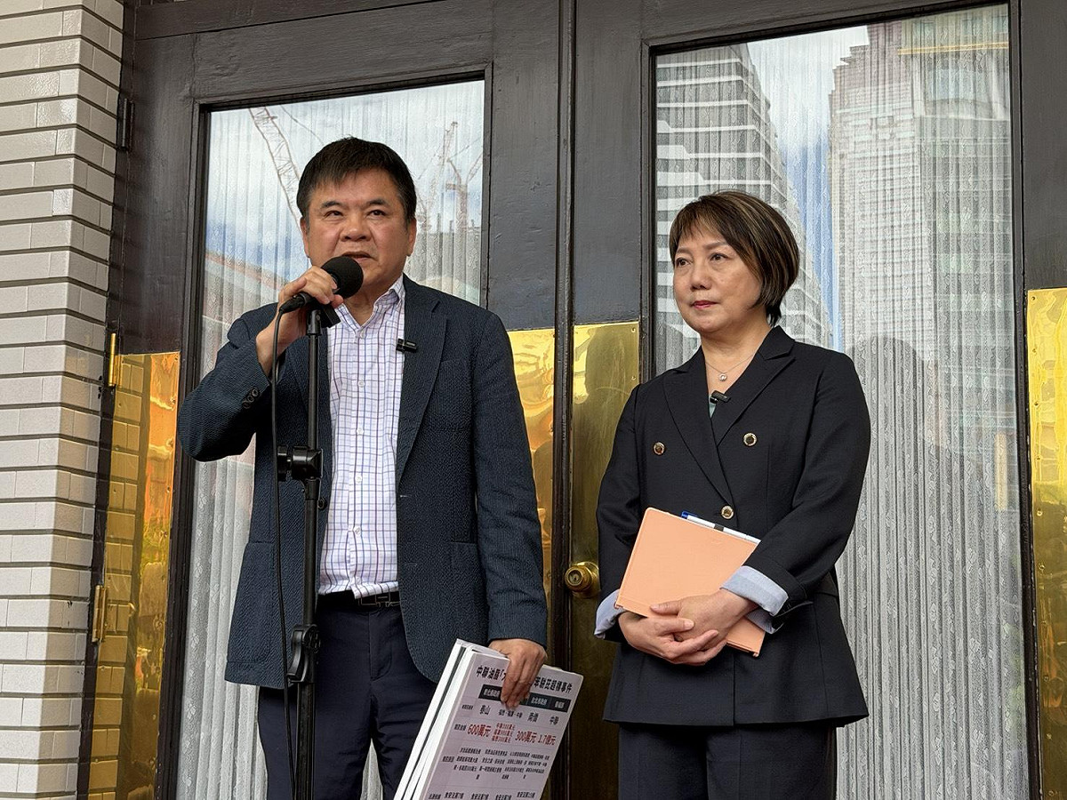 民進黨團幹事長莊瑞雄、書記長范雲今日針對時事輿情回應。 圖：金大鈞／攝