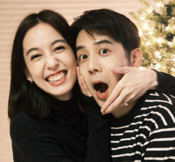 陳庭妮與胡宇威在2023年登記結婚，兩人時常會在社群平台放閃。 圖：翻攝自胡宇威IG