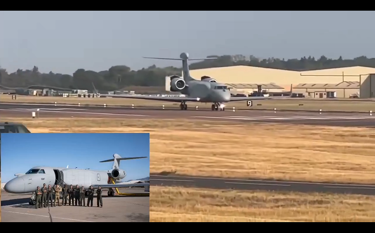 (影) 美軍大調兵! 「電子戰王牌」戰機突抵英、預警機沙國上空突發7700