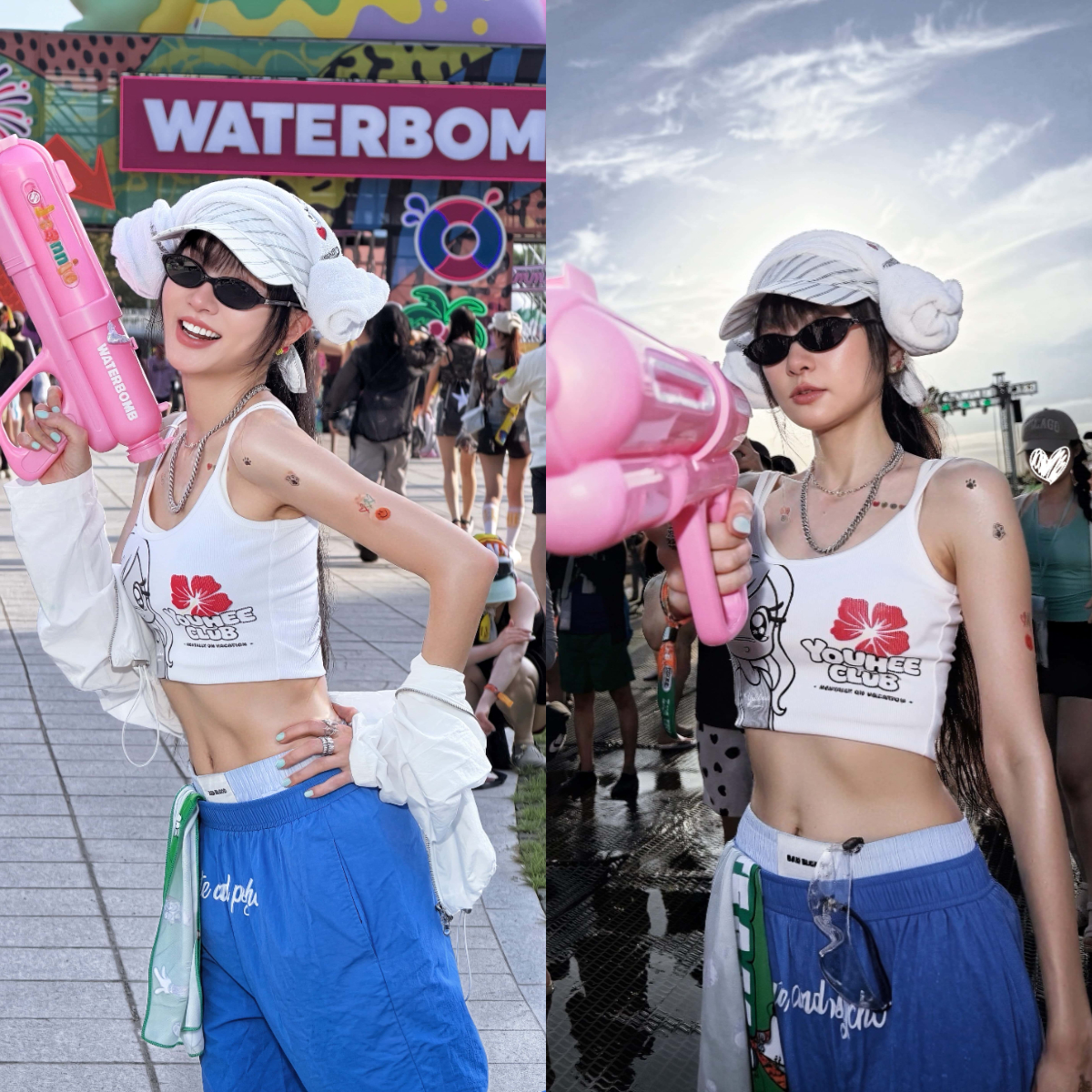 謝金燕近日特地先飛韓國參與水炸彈首爾站。 圖：WATERBOMB KAOHSIUNG／提供