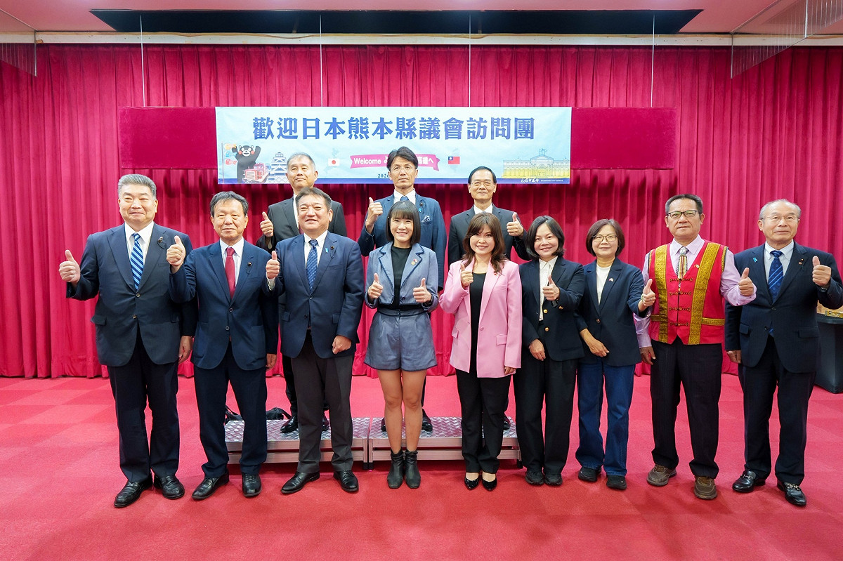 日本熊本縣議會訪高市議會與國民外交促進會進行交流。 圖：高雄市議會／提供