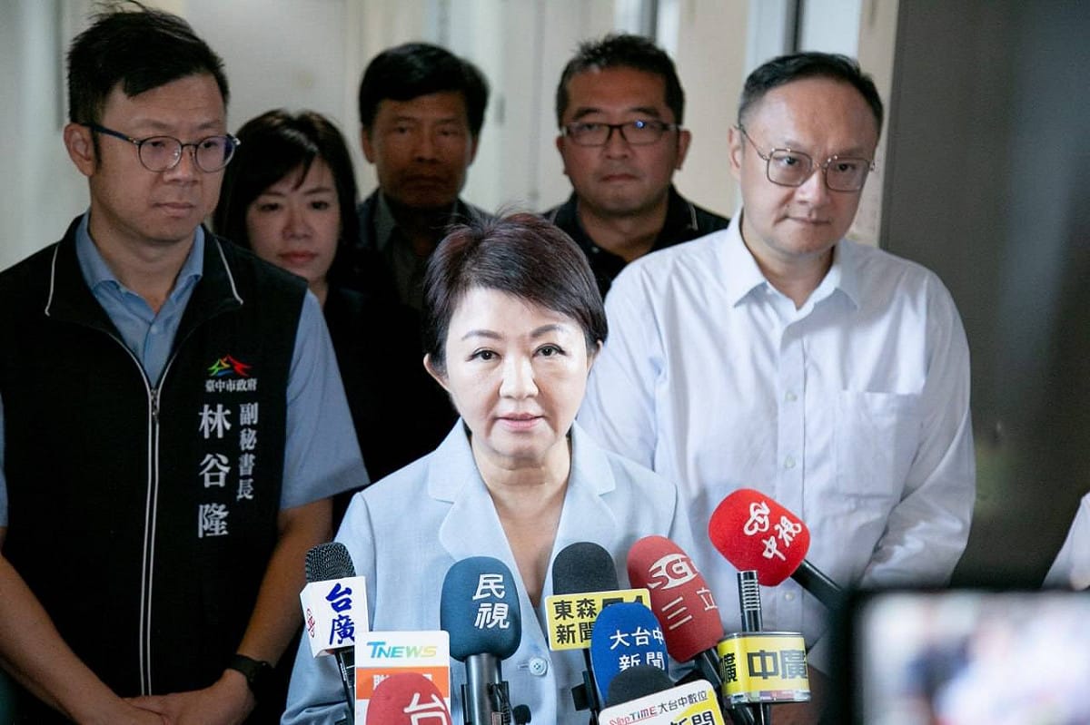 中市府會議文件流出，中聯7月3日早就出席中市食安會議，張育萌砲轟，整天抓門神結果抓到自己，「盧秀燕就是最大的門神」。 圖：台中市政府/提供（資料照）