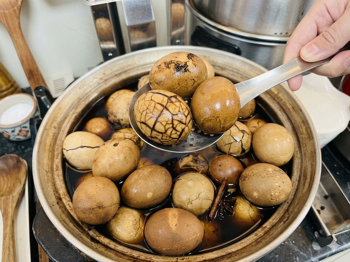 超商茶葉蛋美味十足，現在只要利用健康幣就能免費兌換。(茶葉蛋示意圖) 圖：Gemini_AI生成 / 張芸朗製