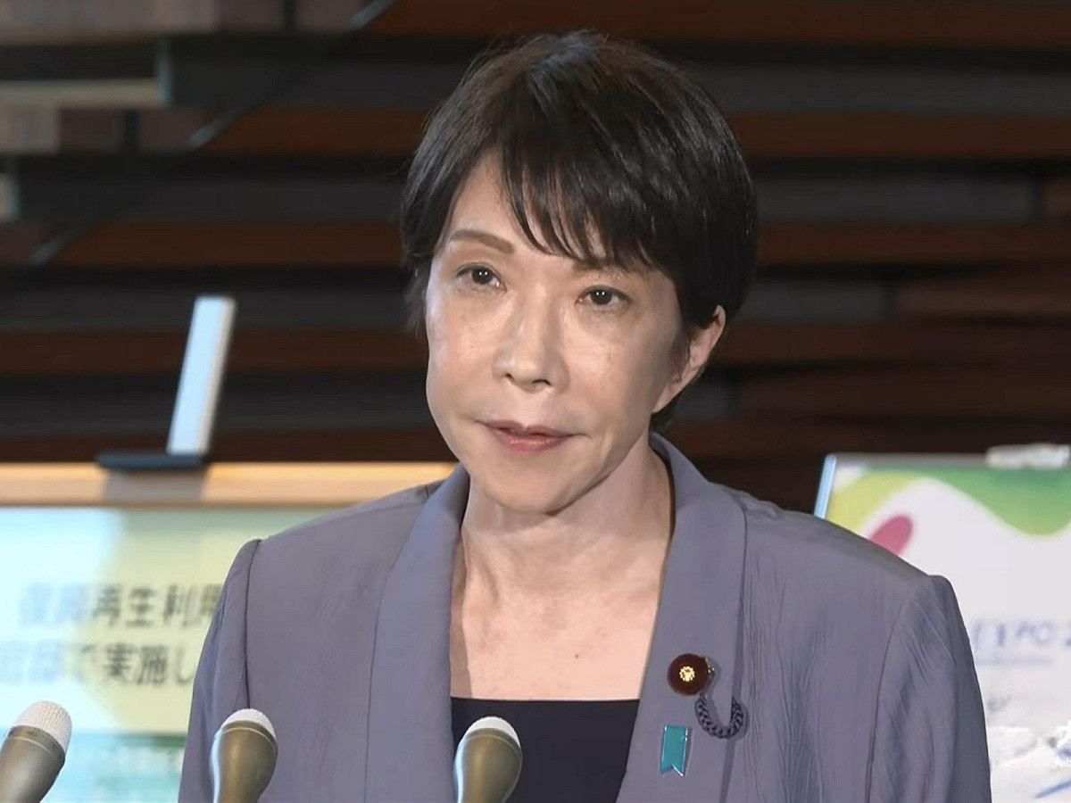 日本九州熊本縣於台北時間28日下午3時27分生震度7之強烈地震，首相高市早苗也緊急召開記者會，強調「人命優先」原則，要求由政府各部門全力投入受災民眾救援及緊急應變工作。 圖：翻攝自首相官邸YT