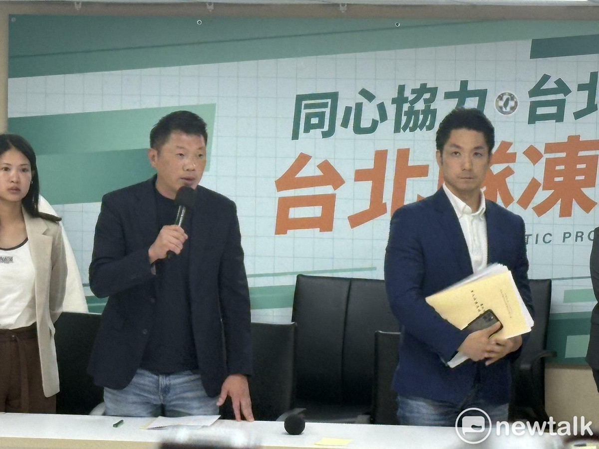 台北市長蔣萬安今拜會民進黨團，會議不到20分鐘，蔣就被請出場。 圖：周煊惠 / 攝